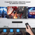 MZEIBO Sound Bar,50W for Smart TV Bluetooth 5.3 Speaker 17 Inch TV Speaker with ARC/Optical/AUX Connections - Image 6