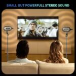 SOWO Wireless Dual Bluetooth Speakers Set, Stereo Sound, Adjustable Stands | 2 PCS, High-Fidelity, Smart Pairing Sync, Surround Sound with Portable Lightweight Case for Home, Travel, Party, Birthday - Image 5