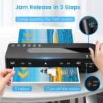 9 Inch Laminator Machine Hot & Cold with 20 Laminating Sheets and Trimmer | A4 Laminating Machine for Office, School, Business and Home - Image 7