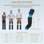 FIT KING Leg Compression Massager with Heat for Circulation and Pain Relief | FSA-HSA, Full Leg & Foot Massage for Swelling Edema RLS, Pressure Sensor, LCD Display, 3 Modes & Levels,Gift for Dad Mom Wife - Image 6