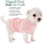 Cozy Lightweight Dog Sweaters Shirt for Small Puppies: Stretchable Beige Tank Top Attire, Perfect for Chihuahuas and Yorkies - Enhancing Comfort and Playfulness on Chilly Days - Medium - Image 6