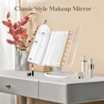 HUONUL Makeup Mirror, Vanity Mirror with Lights, 2X/3X/10X Magnification, Touch Control, Trifold, Dual Power Supply, Birthday Gifts for Women, Wife, Mom, Girls,Dorm Room Essentials - Image 9