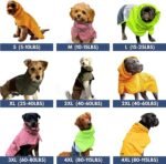 Spark Paws Dog Raincoat, Waterproof Windproof Rain Jacket, for Small Medium Large Extra Large Dogs, Reflective Breathable Full-Body Coverage Dry Suit - Mustard Yellow - 3XL - Image 3