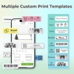 Nelko P21 Label Maker Machine with Tape, Bluetooth Label Printer, White | Creative App & Multiple Templates, Inkless Printing, Built-in Cutter, Ideal for School, Teacher Supplies, Office, and Home - Image 3