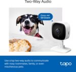 Tapo 1080P Indoor Security Camera, Baby Monitor, Dog Camera, C100(4-Pack) | Motion Detection, 2-Way Audio, Siren, Night Vision, Cloud & SD Card Storage, Works w/Alexa & Google Home, Wired - Image 8
