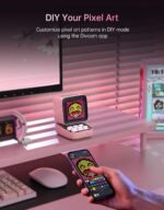 Divoom Ditoo Retro Pixel Art Game Bluetooth Speaker with 16X16 LED App Controlled Front Screen (Pink) - Image 4