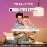 Linkind Smart Light Bulbs, Smart Bulb that Work with Alexa, Google Home, AiDot, LED Light Bulbs Color Changing RGBTW, 104 Preset Scene, Music Sync, Dotis, A19 E26 2.4G WiFi Bluetooth 60W 800LM, 4Pack - Image 4