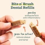 WOOF Bite n' Brush Dog Dental Chew Toy Refills, Chicken, 2 Pack | Dental refill treats, chicken & beef options, oral care ingredients, reusable with Bite n' Brush - Image 4