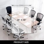 Kuyal Clear Chair mat for Hard Floors 36 x 48 inches Transparent Floor Mats Wood/Tile Protection Mat for Office & Home (36" X 48" Rectangle) - Image 8