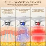 Electric Cupping & Gua Sha Massager, 3-in-1 Cellulite Remover for Legs, Lymphatic Drainage Massager with 9-Level Suction, Portable Body Sculpting Machine for Face & Body - Image 4