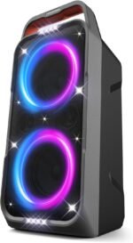 Foxdawn Party Bluetooth Speaker: 240W Peak Loud Sound, Deep Bass, 15H Playtime, Fast Charge, IPX4 Waterproof, TWS, Led Light Show, Large Portable Wireless Speakers for Outdoor, Camping, Backyard, Home - Image 2