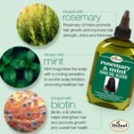 Difeel Rosemary and Mint Hair Oil Blend with Biotin 8 oz. - Made with Natural Mint & Rosemary Oil for Hair Growth - Image 4