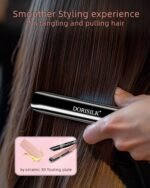 DORISILK 500 Degree High Temp Professional Hair Straightener，30s Fast Heating Ceramic Flat Iron ，2 in 1 Hair Straightener and Curler，Plasma Flat Iron Get Frizz-Free ，Dual Voltage for Travel Using - Image 9