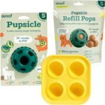 WOOF Starter Pack - Interactive Dog Ball Toy for Boredom - Dog Treat Molds Silicone - Chicken-Flavored Healthy Treats for Dogs - Pupsicle Doggy Enrichment Toy - for Small Pups - 10-25 lbs - Image 2