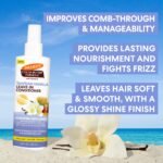 Palmer's Tahitian Vanilla Leave-In Conditioner with Cocoa Butter (8.5 Oz) | Indulgent, Hydrating Hair Detangler Spray, Acacia Honey & Vitamin E, Heat Protectant, Frizz Control & Long-Lasting Moisture - Image 4