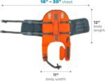 Outward Hound Granby Splash Orange Dog Life Jacket, Small - Image 8