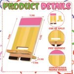 Novabright 24 Pcs Back to School Gift Phone Stands School Supplies Pattern Bulk Bamboo Phone Stands Compatible with All Cellphones for End of Year Back to Classroom Retirement Party Favors - Image 3