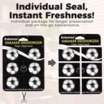 Knixmax Shoe Deodorizer Balls Strong, Odor Eliminator for Sneaker Gym Bag Closet Locker, Work Boot Drawer Freshener, Unpleasant Smell Remover Ball for Men Women Teens, 6 Packs Fresh Linen Soccer - Image 6