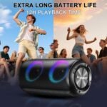 Hupoaf Bluetooth Speaker, 2026 New Portable Wireless Speaker IP7 Waterproof | 6D Loud Sound, HD Call, RGB Lights, 12H Playtime for Home/Party/Outdoor/Beach, Electronic Gadgets, Birthday Gift - Image 5