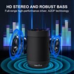 comiso Bluetooth Speaker, Portable Speaker Support TF Card, IP65 Waterproof | Small Speaker with Hands-Free Call, Crystal Clear Sound, Robust Bass, Mini Size for Travel, Kitchen, Office,Gift for All Ages - Image 4
