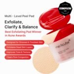 medicube Toner Pads Red Succinic Acid Panthenol Facial Peeling Pad | Exfoliating Toner Pad for Breakout-Prone Skin | Niacinamide, AHA, BHA, and Soothing Panthenol - Non-Comedogenic, 70 Pads (1 Pack) - Image 3
