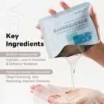 Sodium Hyaluronate Mask, Deep Hydration Face Mask for Sensitive Skin, Quick Soothing, Instant Calming, Hydrating, Moisturizing, Blemish Care, Skincare Sheet Masks, 0.92oz(26g) x 5ea - Image 4
