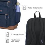 JanSport Cool Backpack, with 15-inch Laptop Sleeve - Large Computer Bag Rucksack with 2 Compartments, Ergonomic Straps, Black - Image 4