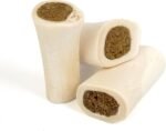 Cadet Stuffed Shin Bone, Long-Lasting Dog Chew Bones for Aggressive Chewers, High Protein Filled Bone Dental Chew for Dogs, Peanut Butter Flavor Filling, 3-4" for Small Dogs, 3 Pack - Image 2