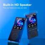 64GB MP3 Player with Bluetooth 5.3, Music Player with HiFi Sound for Sports Runners, 2.4" Screen MP3 Player Built in HD Speaker Voice Recorder FM Radio E-Book, Expanded Up to 128GB, Earphone Included - Image 3