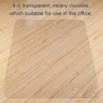 Kuyal Clear Chair mat for Hard Floors 36 x 48 inches Transparent Floor Mats Wood/Tile Protection Mat for Office & Home (36" X 48" Rectangle) - Image 7