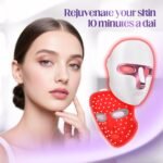 Red Light Therapy for Face, LED Face Mask Light Therapy Adjustable Brightness with 7 Color Led, Cordless & Rechargeable, Red Light Mask for Anti-Aging, Skin Brightening and Rejuvenation - Image 7