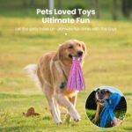 HGB Squeaky Dog Toys - 2 Pack No Stuffing Octopus Crinkle Plush Chew Toys for Puppies Small Medium Large Dogs, Interactive Tug Toys to Keep Dogs Busy - Image 5