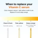 DearKlairs Vitamin C Serum – Korean Brightening Daily Serum for Even Skin Tone & Dark Spot Care, EGF Peptides, 5% Pure Vitamin C & Niacinamide, Sensitive Skin-Friendly, 1.18 Fl Oz - Image 8