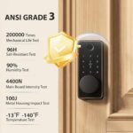Keyless Entry Door Lock, Biquole Smart Lock, Fingerprint Door Lock | with App Control, Electronic Keypad Deadbolt, Auto & One Touch Lock | Digital Smart Door Locks | Easy Installation | IP54 - Image 3