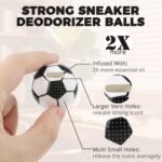 Knixmax Shoe Deodorizer Balls Strong, Odor Eliminator for Sneaker Gym Bag Closet Locker, Work Boot Drawer Freshener, Unpleasant Smell Remover Ball for Men Women Teens, 6 Packs Fresh Linen Soccer - Image 4