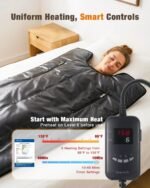 Infrared Sauna Blanket for Home, Infrared Deep Heating for Detox & Pain Relief, Portable Full Body Heat Therapy Wrap with Timer and Temp Control, 85-158°F, Machine Washable, Relaxation Gifts for Women - Image 5