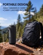 Portable Bluetooth Speaker, IPX7 Waterproof Wireless Speaker, 35W Loud Stereo Sound and Deep Bass, 24H Playtime, Bluetooth 5.4, RGB Lights, Smart Display, EQ for Home/Party/Outdoor/Gifts(Black) - Image 9