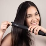 L'ANGE HAIR Le Ceramique 1-Pass Flat Iron Hair Straightener | Fast Heating Ceramic Flat Iron | Best Hot Tools Professional Hair Straightener to Lock in Moisture & Shine | (Black) - Image 5