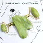BAIMEI IcyMe Gua Sha & Jade Roller Set for Facial Sculpting and Relaxation | Cooling Face Roller & Guasha Tool for Face Depuffing & Jawline Definition, Beauty Skin Care Tool Gifts for Women–Green - Image 4