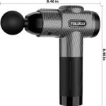 TOLOCO Massage Gun, Deep Tissue Back Massage for Athletes for Pain Relief, Percussion Massager with 10 Massages Heads & Silent Brushless Motor, Fathers Day Dad Gifts, Carbon - Image 9