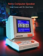 Divoom MiniToo Retro PC-Style Computer Speaker, Smart Pixel Screen with DIY Faces, Bluetooth & USB Audio, Alarm/White Noise Clock, Desk Setup Gift for Bedroom, Office & Gaming - Image 3