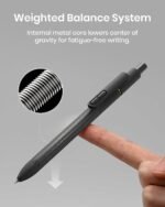 Hiacry 8 Pcs Gel Pens - 0.7mm Fine Point Smooth Writing Black Ink, Quick-Dry Long Lasting Fidget Pens, School & Office Supplies for Men Women（Classic-Black Ink） - Image 5