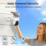 aosu D1 Classic 4-Cam Kit, Security Cameras Wireless Outdoor, Solar Powered | No Subscription Required, 32GB Build-in Storage, 360° Auto Tracking, Solar Powered, 3MP Color Night Vision, Easy Install - Image 9