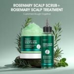 VOERUY Scalp Scrub, Rosemary Scalp Exfoliator Scrub Shampoo, 2-in-1 Scalp Treatment with Mint Oil, Hair Treatment to Clarify and Remove Build Up with Silicone Scalp Massager, 10.6oz/300g - Image 9