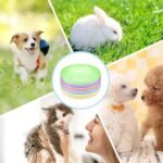 TKOnline 10 Pcs Cat Food Bowl, 5.6 Inch Plastic Shallow Pet Food and Water Dish for Relief Whisker Fatigue, Wide Cat Wet Feeding Bowls, Small Flat Dish for Indoor Outdoor Kittens Dogs - Image 6