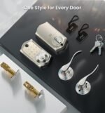Veise VE017-L Fingerprint Smart Lock with Lever Handles, App Control, Keyless Entry Front Door Lock Set, Electronic Digital Keypad Deadbolt, Remote Grant, Emergency Power Port, Auto Lock, Satin Nickel - Image 11