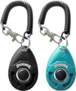 Dog Training Clicker with Sring Wrist and Keyring - Pet Dog Training Clickers for Puppy, Cat, Potty, Bird, Horse, Pet, Trainer Training Tools, Behavior Aids - Image 2