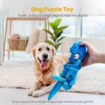 HGB Squeaky Dog Toys - 2 Pack No Stuffing Octopus Crinkle Plush Chew Toys for Puppies Small Medium Large Dogs, Interactive Tug Toys to Keep Dogs Busy - Image 6
