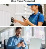 Veise KS02A Fingerprint Door Lock, Keypad Deadbolt, Matte Black | Keyless Entry, AI Fingerprint, 20 Codes, Auto Lock, Anti-Peeping Code, IP54 Waterproof, Electronic Deadbolt for Front Door - Image 7