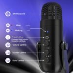 ZealSound Podcast Microphone for PC, Noise Cancellation USB Mic with Gain, Volume Adjustment & Mute Button, Monitoring & Echo, for YouTube, TikTok, Podcasting, Streaming, iPhone, iPad, Android, Mac - Image 7